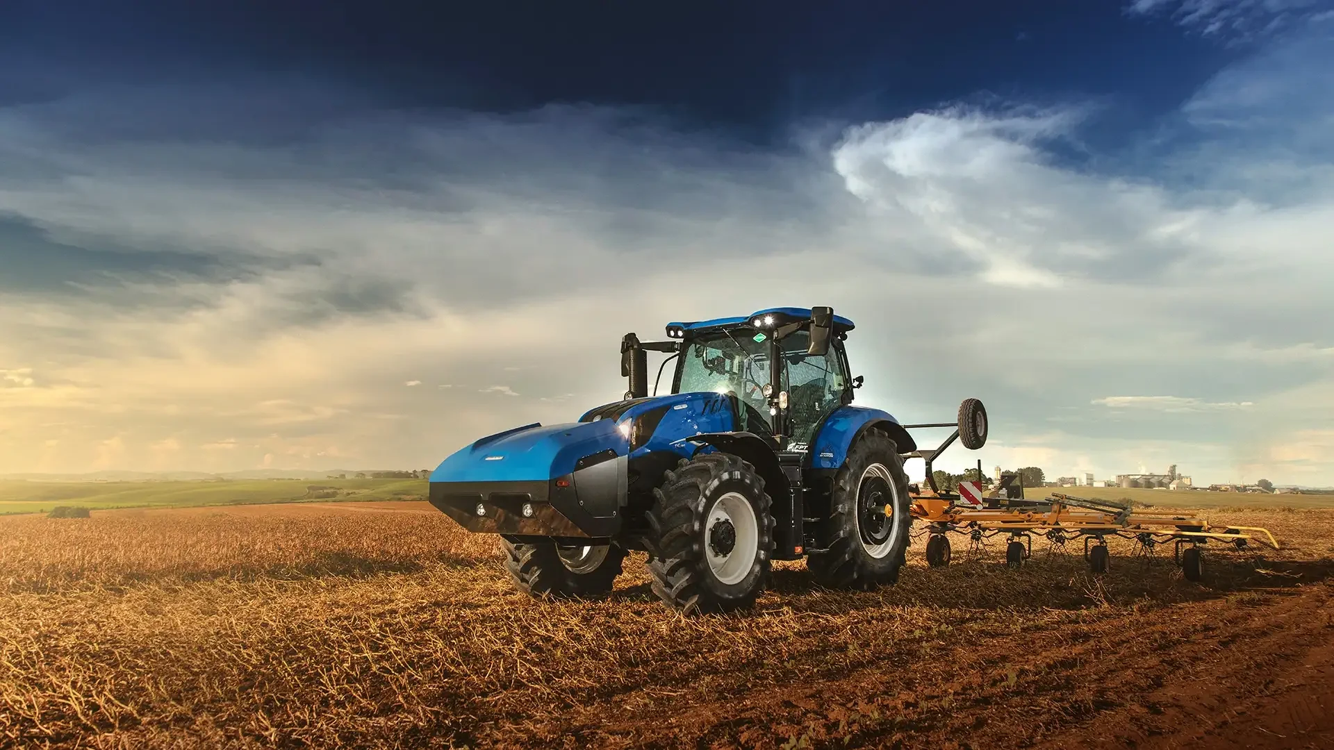 T6 Methane Power New Holland no campo