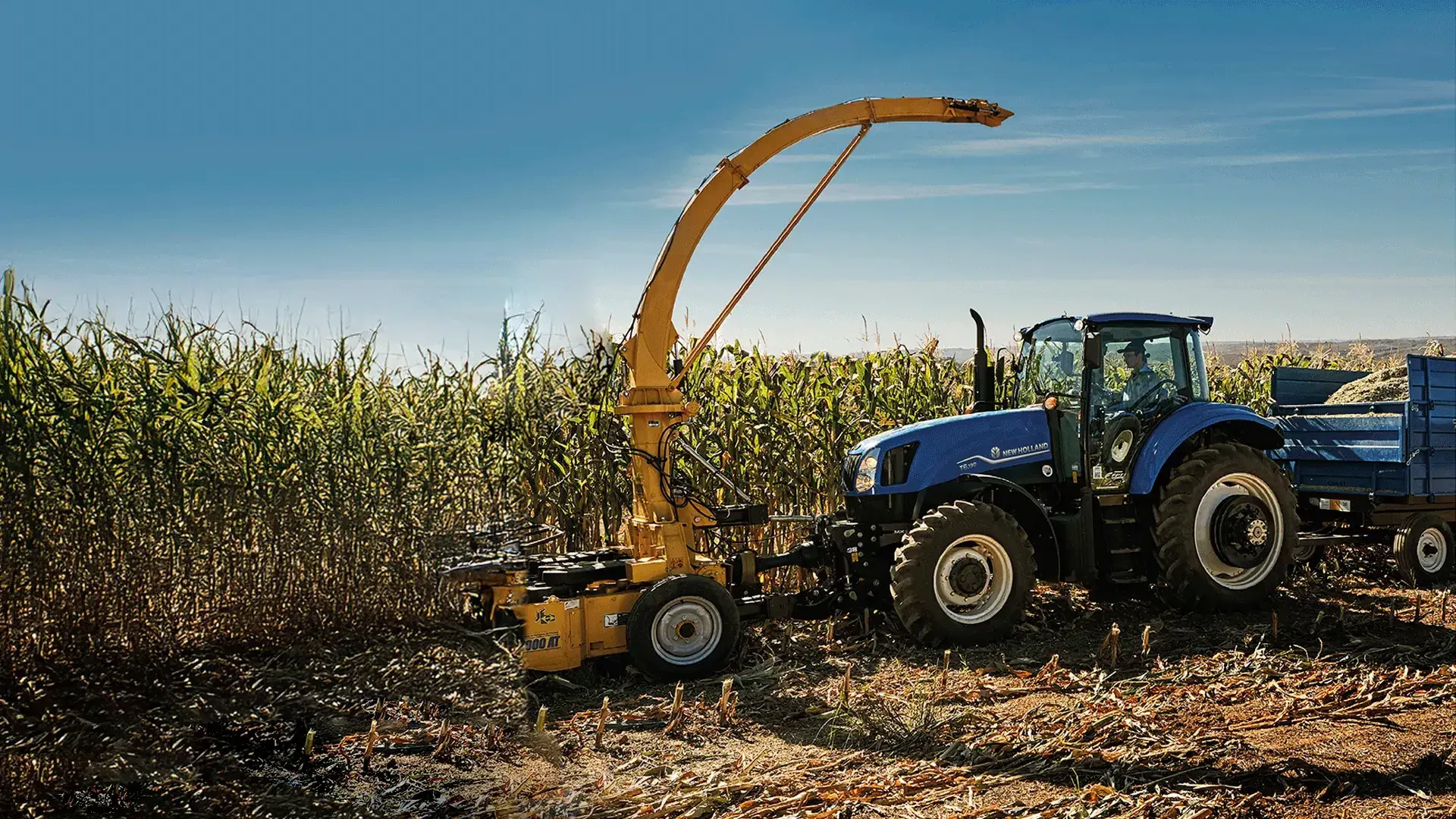 T6 New Holland no campo