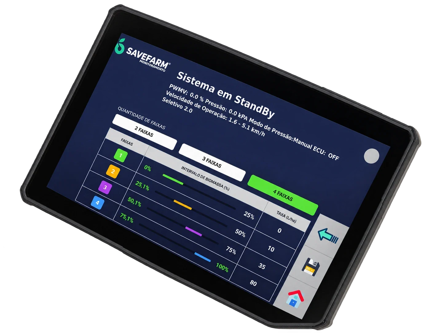 Interface de 12,1″