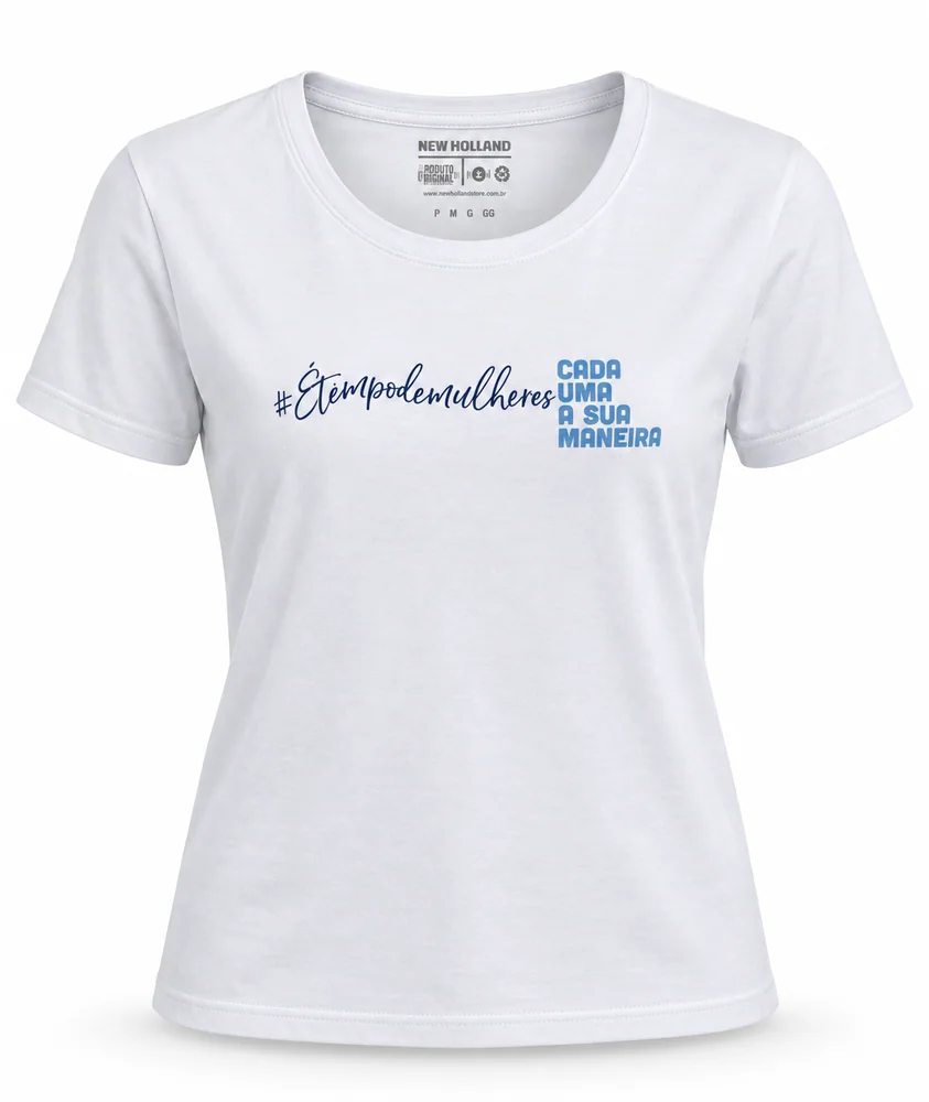 Camiseta É Tempo de Mulher