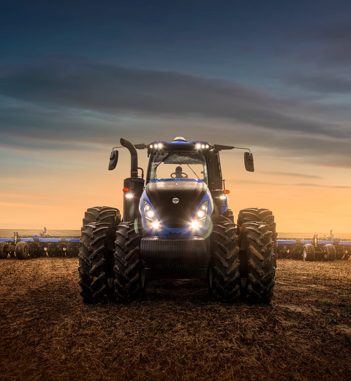 New Holland T8.440 no campo — foto ilustrativa da linha T8